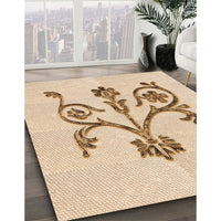 Patterned Bronze Brown Rug, pat932org