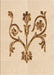 Patterned Bronze Brown Rug, pat932org