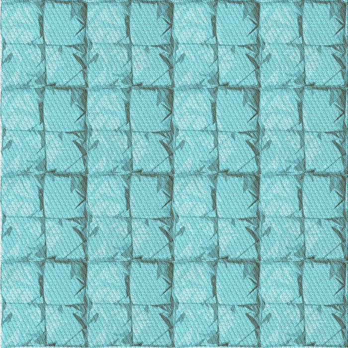 Round Patterned Macaw Blue Green Rug, pat933lblu