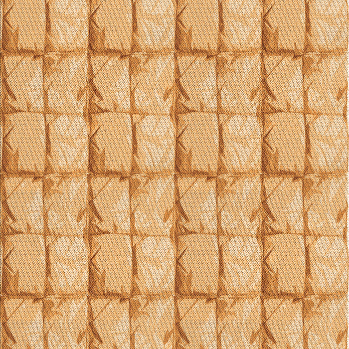 Patterned Neon Orange Rug, pat933org