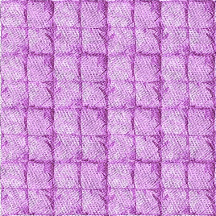 Round Machine Washable Transitional Blossom Pink Rug, wshpat933pur