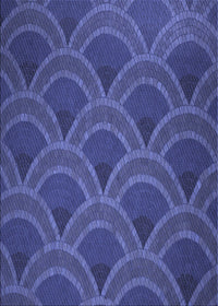 Machine Washable Transitional Dark Slate Blue Purple Rug, wshpat934blu