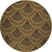 Square Patterned Light Brown Rug, pat934brn