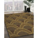 Machine Washable Transitional Light Brown Rug in a Family Room, wshpat934brn