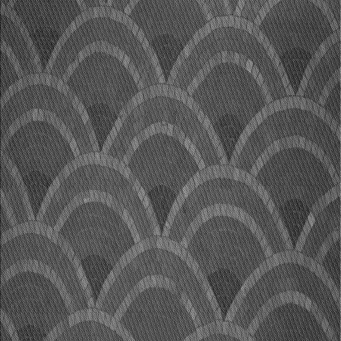 Patterned Black Rug, pat934gry