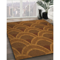 Patterned Red Brown Rug, pat934org