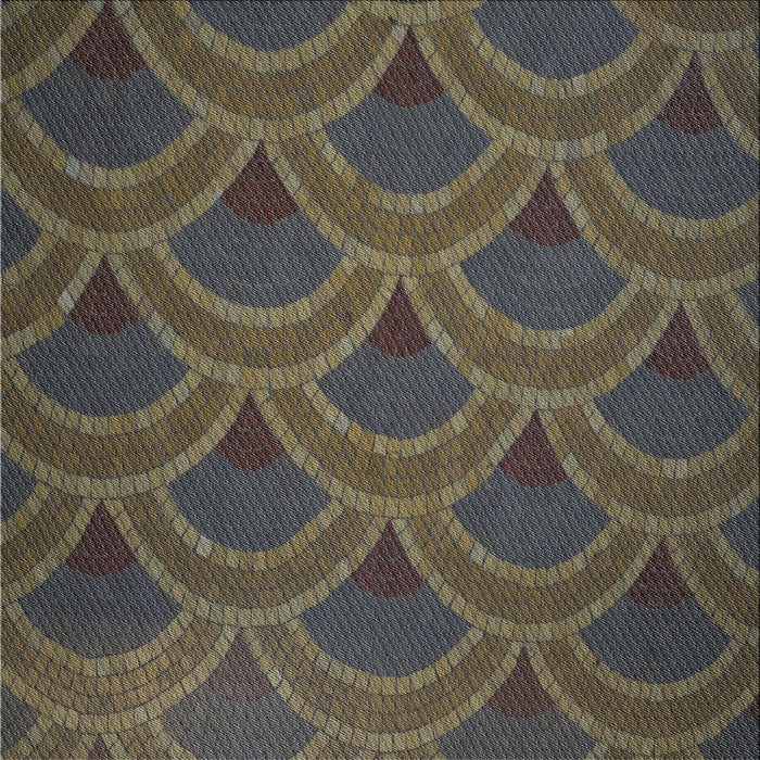 Sideview of Machine Washable Transitional Khaki Green Rug, wshpat934