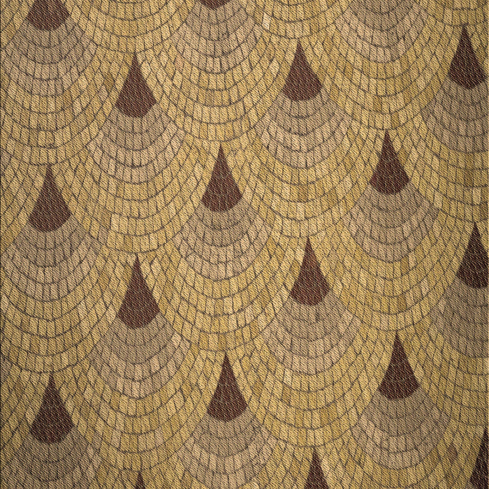 Patterned Saddle Brown Rug, pat935brn