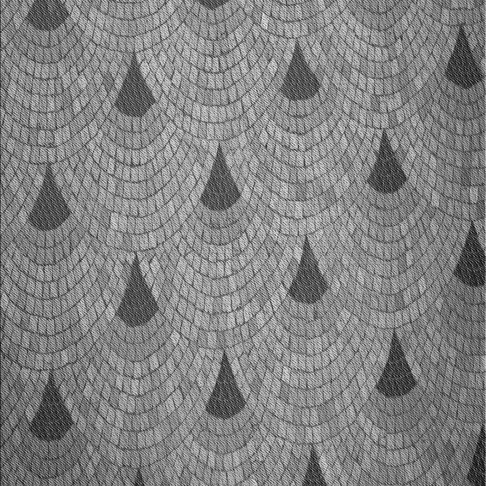 Patterned Carbon Gray Rug, pat935gry