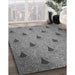 Patterned Carbon Gray Rug in Family Room, pat935gry