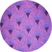 Square Patterned Purple Rug, pat935pur