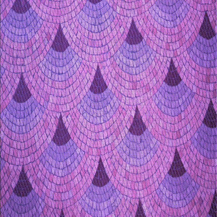 Machine Washable Transitional Purple Rug, wshpat935pur