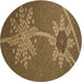 Square Patterned Dark Bronze Brown Rug, pat936brn
