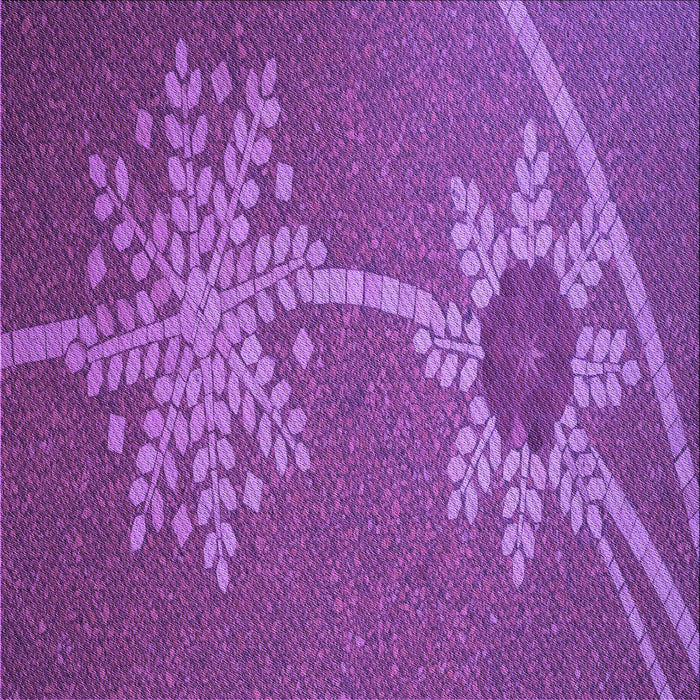 Round Patterned Crimson Purple Rug, pat936pur