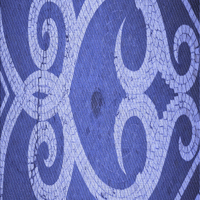 Patterned Sky Blue Rug, pat937blu