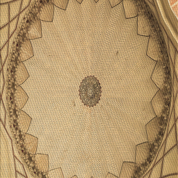 Patterned Yellow Orange Rug, pat938brn