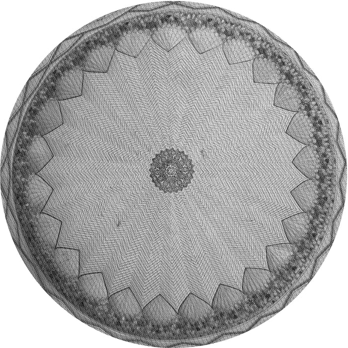 Square Machine Washable Transitional Smokey Gray Rug in a Living Room, wshpat938gry