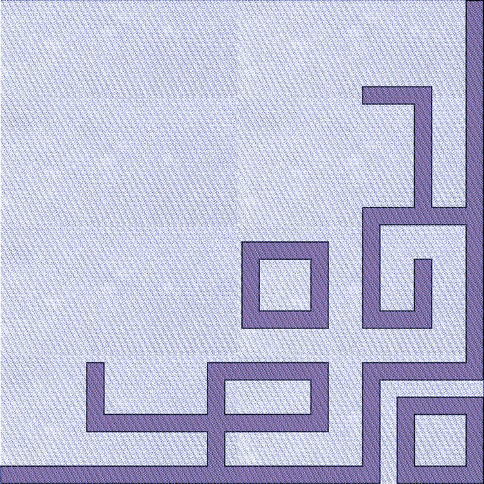 Round Machine Washable Transitional Lavender Blue Rug, wshpat939blu