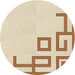 Square Patterned Peru Brown Rug, pat939brn
