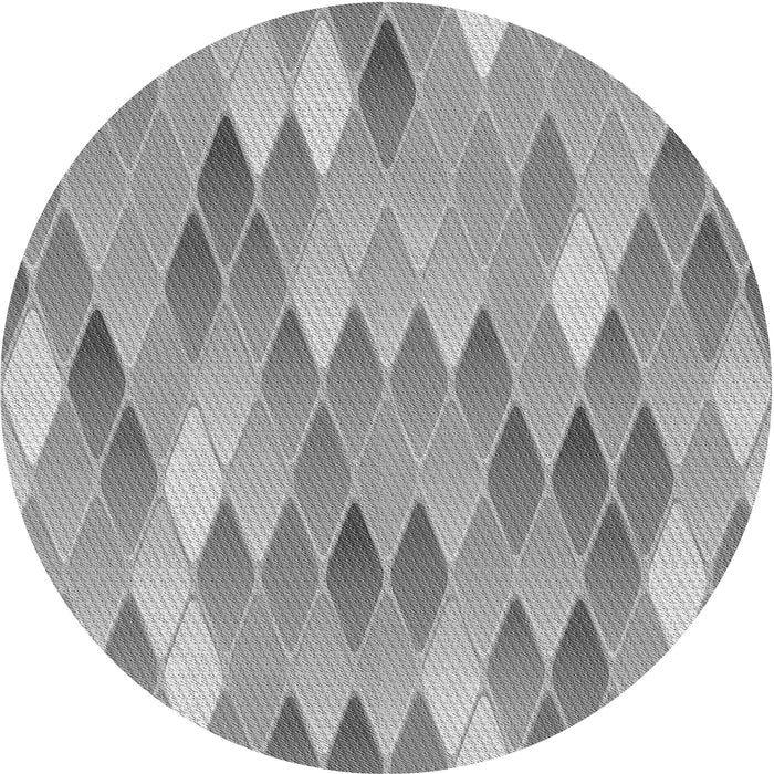 Square Patterned Cloud Gray Rug, pat94gry