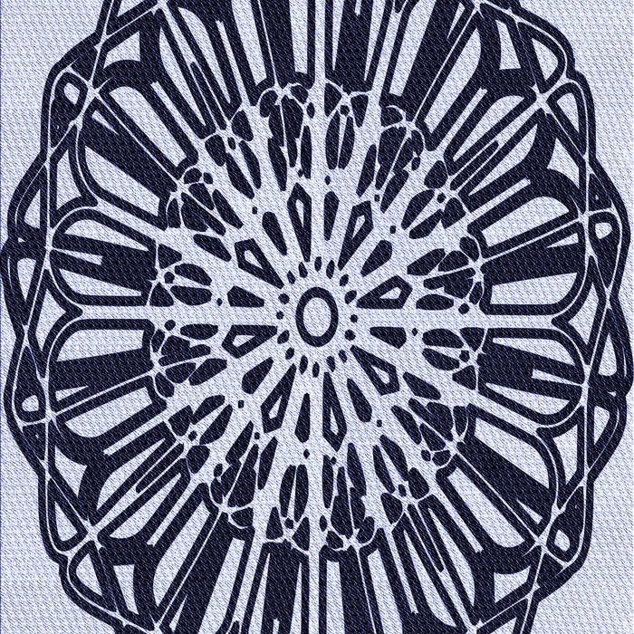 Patterned Night Blue Rug, pat940blu