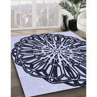 Patterned Night Blue Rug, pat940blu