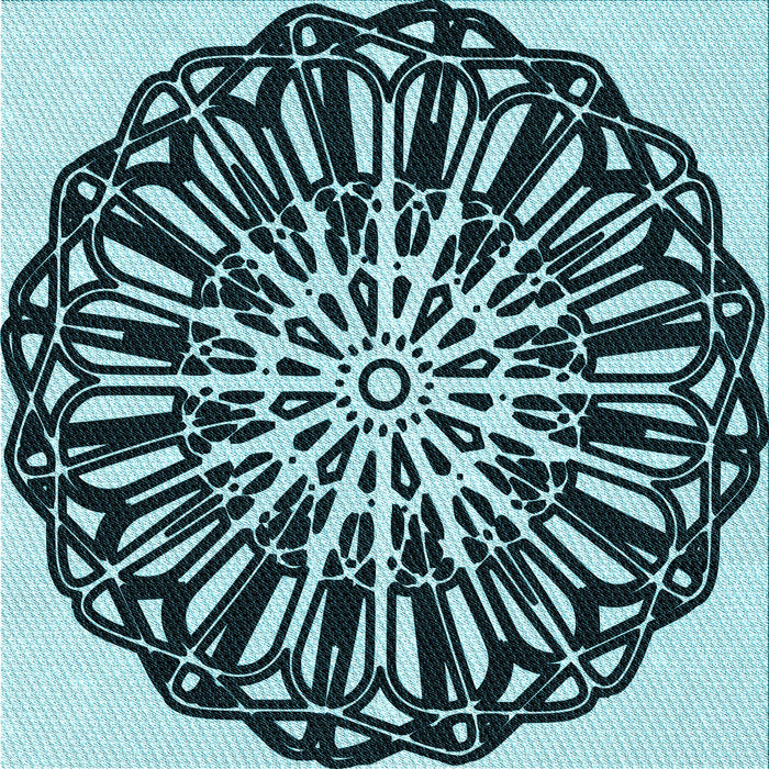 Round Machine Washable Transitional Deep Teal Green Rug, wshpat940lblu