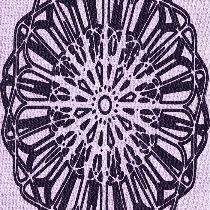 Patterned Blossom Pink Rug, pat940pur