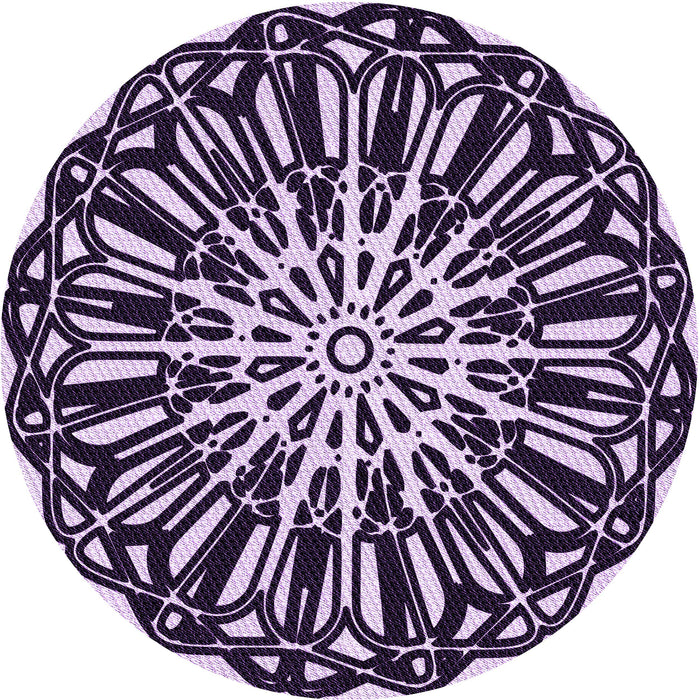 Square Patterned Blossom Pink Rug, pat940pur