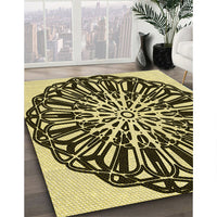 Patterned Midnight Gray Rug, pat940yw