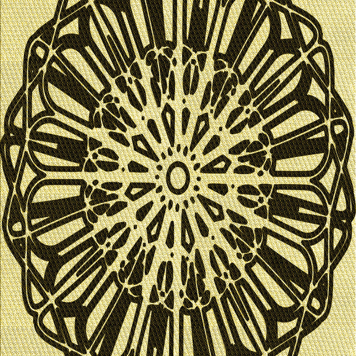 Patterned Midnight Gray Rug, pat940yw