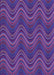 Machine Washable Transitional Purple Rug, wshpat941pur