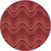 Square Patterned Red Rug, pat941rd