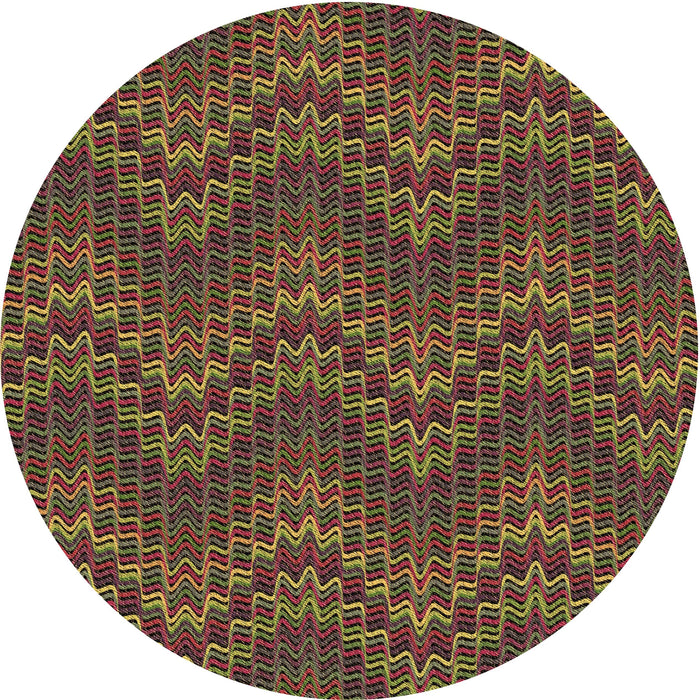 Square Machine Washable Transitional Hazel Green Rug in a Living Room, wshpat942brn