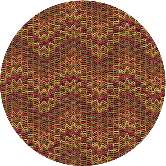 Square Machine Washable Transitional Saffron Red Rug in a Living Room, wshpat942org