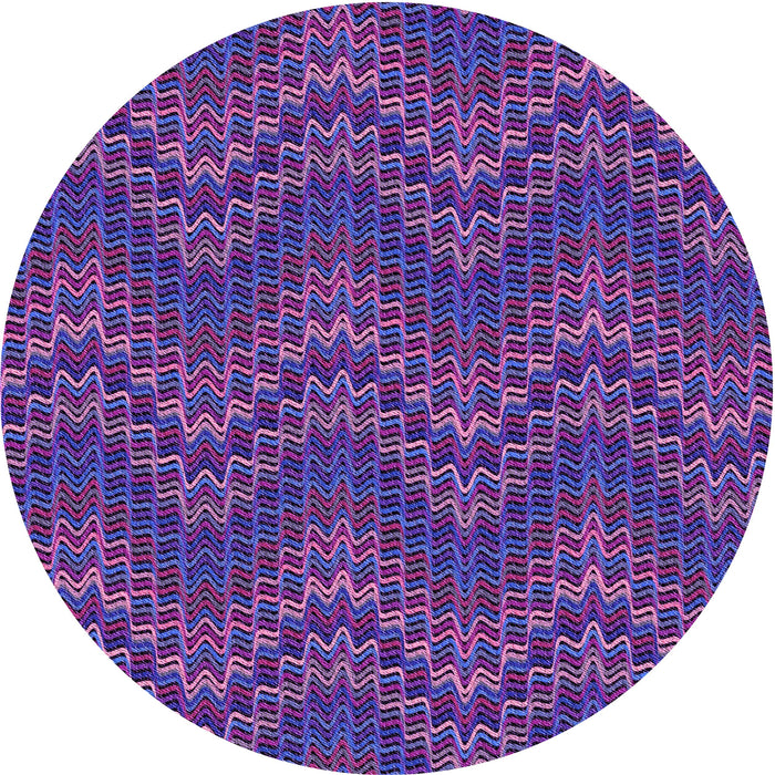 Square Machine Washable Transitional Medium Slate Blue Rug in a Living Room, wshpat942pur