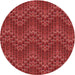 Square Machine Washable Transitional Red Rug in a Living Room, wshpat942rd