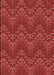 Machine Washable Transitional Red Rug, wshpat942rd