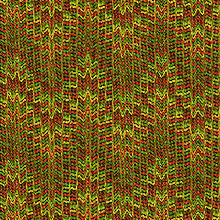 Patterned Dark Yellow Green Rug, pat942yw