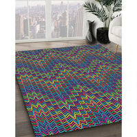 Patterned Mint Green Novelty Rug, pat942