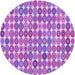 Square Patterned Bright Lilac Purple Rug, pat943pur