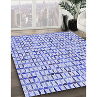 Patterned Blue Rug, pat944blu