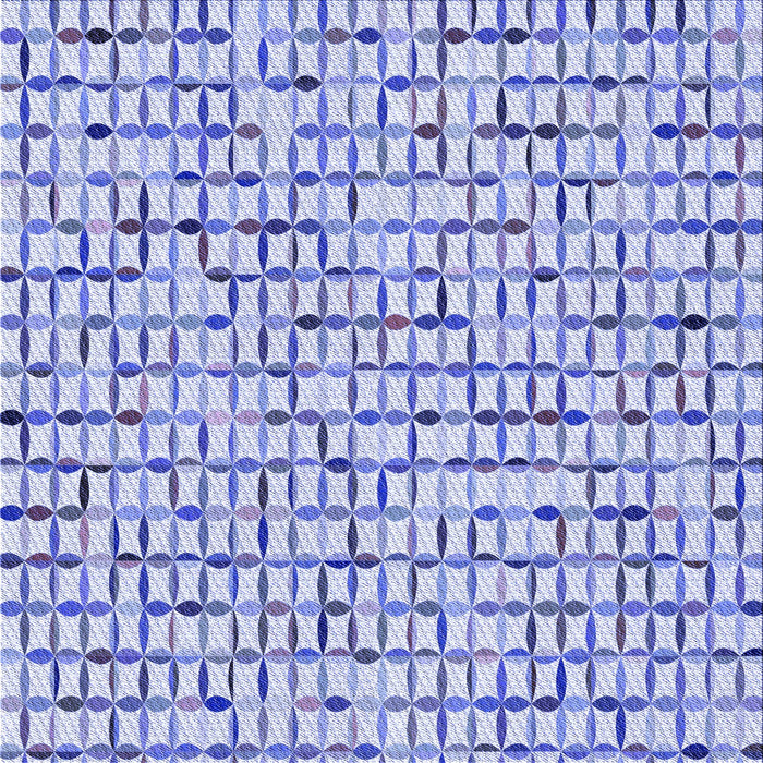 Round Patterned Blue Rug, pat944blu