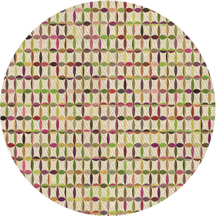Square Machine Washable Transitional Khaki Gold Rug in a Living Room, wshpat944brn