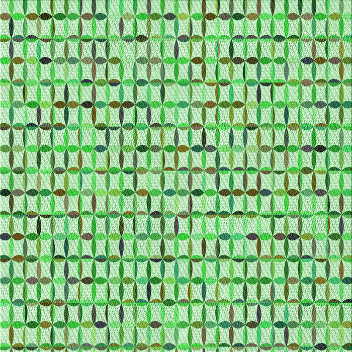 Round Patterned Green Rug, pat944grn