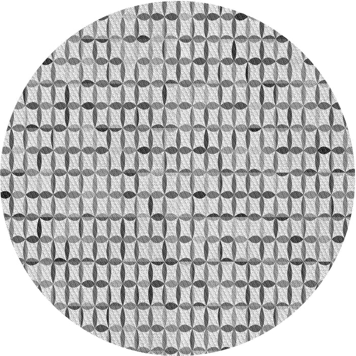 Square Patterned Platinum Gray Rug, pat944gry