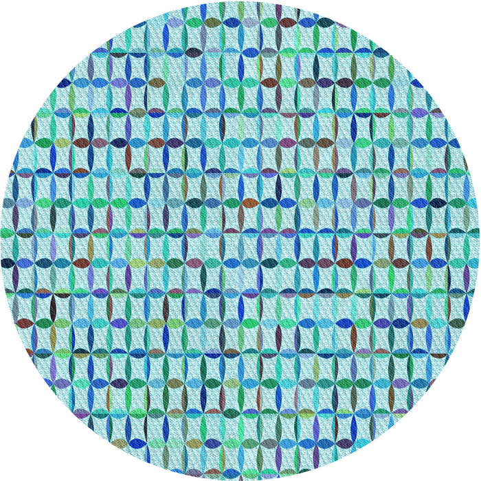 Square Patterned Blue Ivy Blue Rug, pat944lblu