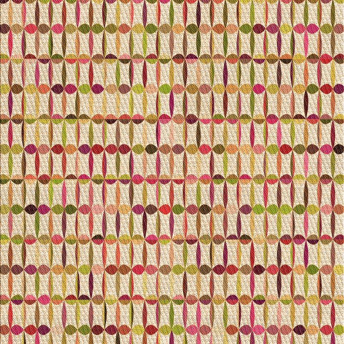 Patterned Orange Rug, pat944org