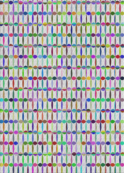 Patterned French Lilac Purple Novelty Rug, pat944