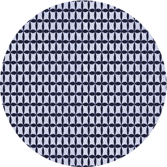Square Patterned Midnight Blue Rug, pat945blu